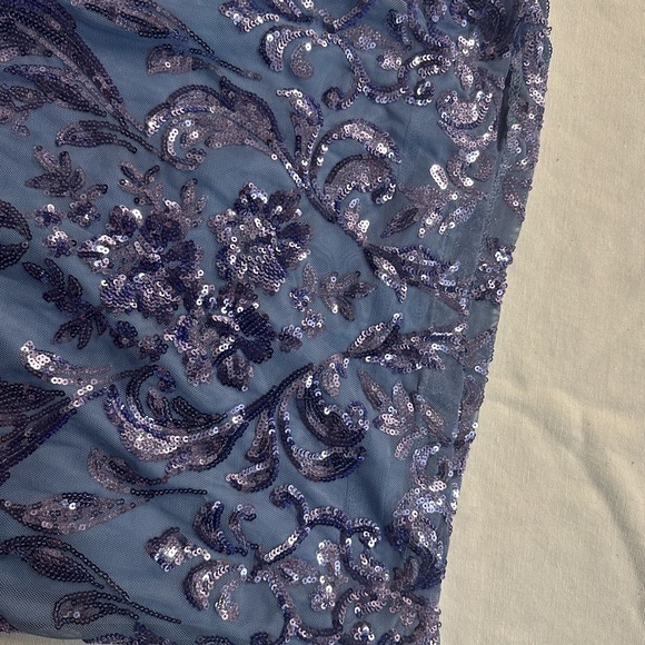 Windsor Strapless Navy Sequin Dress - Picture 8 of 14